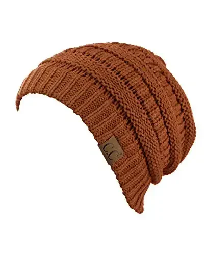 C.C Trendy Warm Chunky Soft Stretch Cable Knit Beanie - C.C (1)