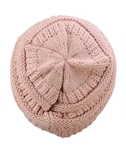 C.C Trendy Warm Chunky Soft Stretch Cable Knit Beanie - 3
