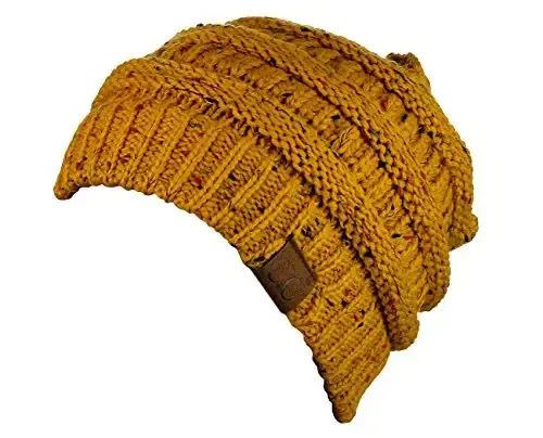 C.C Trendy Warm Chunky Soft Stretch Cable Knit Beanie - C.C (1)