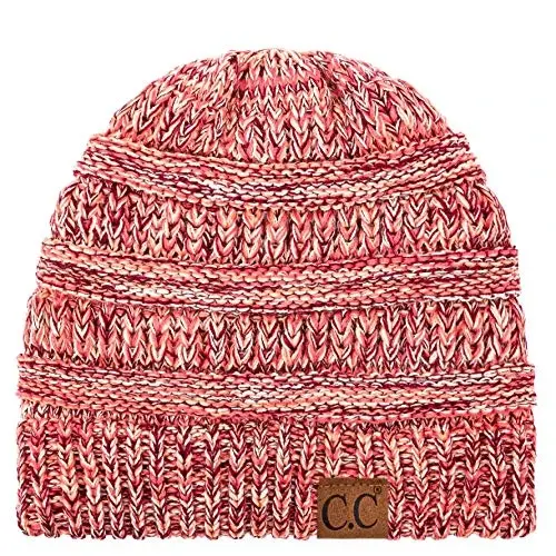 C.C Trendy Warm Chunky Soft Stretch Cable Knit Beanie - 1