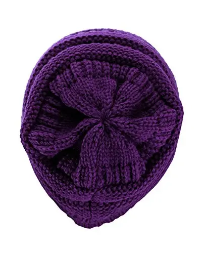 C.C Trendy Warm Chunky Soft Stretch Cable Knit Beanie - 3