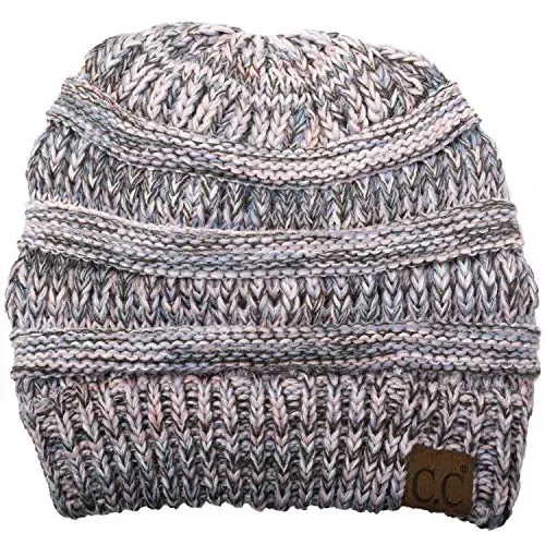 C.C Trendy Warm Chunky Soft Stretch Cable Knit Beanie 