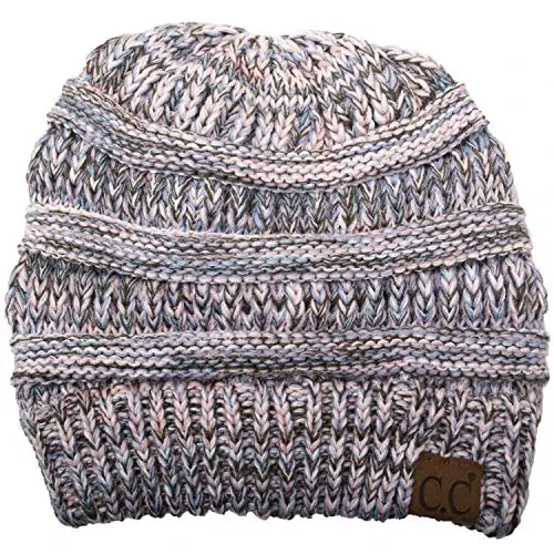 C.C Trendy Warm Chunky Soft Stretch Cable Knit Beanie - C.C