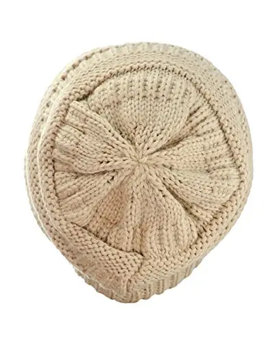 C.C Trendy Warm Chunky Soft Stretch Cable Knit Beanie - 3