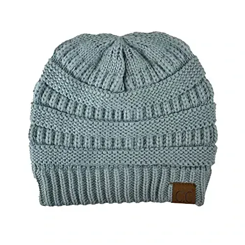C.C Trendy Warm Chunky Soft Stretch Cable Knit Beanie 