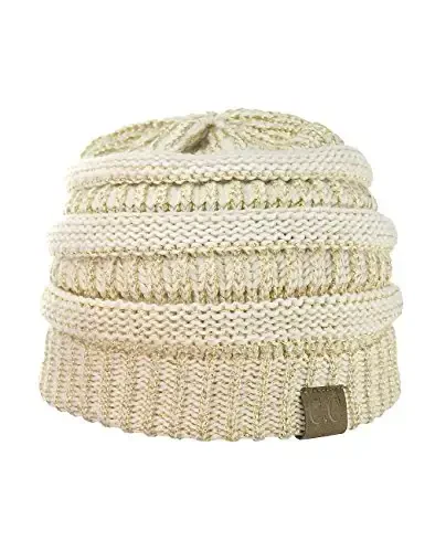 C.C Trendy Warm Chunky Soft Stretch Cable Knit Beanie - 4
