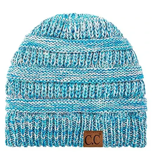 C.C Trendy Warm Chunky Soft Stretch Cable Knit Beanie 