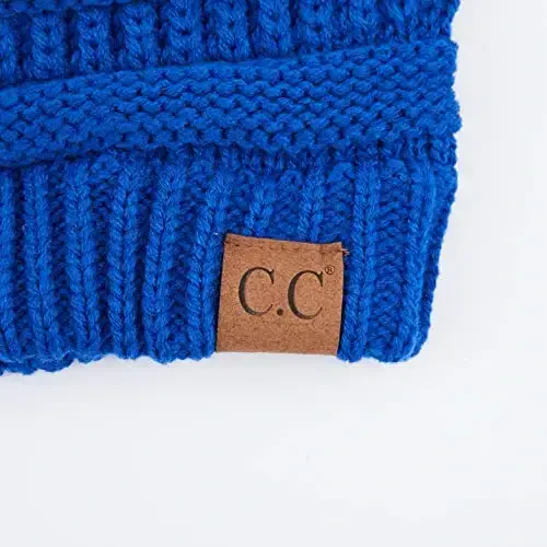 C.C Trendy Warm Chunky Soft Stretch Cable Knit Beanie - 3