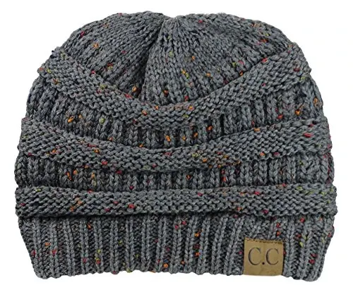 C.C Trendy Warm Chunky Soft Stretch Cable Knit Beanie - 1
