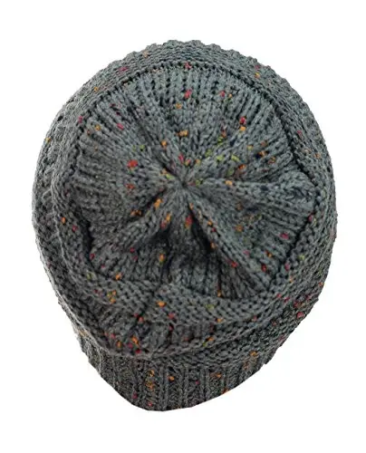 C.C Trendy Warm Chunky Soft Stretch Cable Knit Beanie - 4