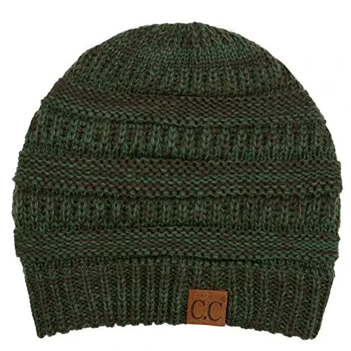 C.C Trendy Warm Chunky Soft Stretch Cable Knit Beanie - 1