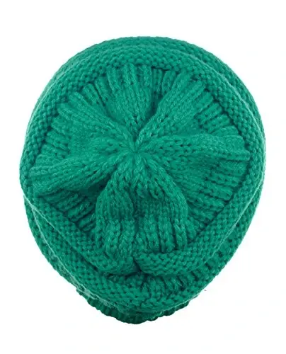 C.C Trendy Warm Chunky Soft Stretch Cable Knit Beanie - 4