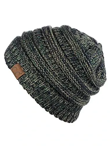 C.C Trendy Warm Chunky Soft Stretch Cable Knit Beanie - 2