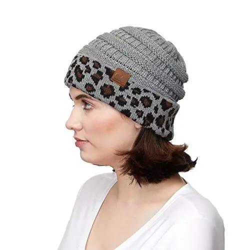 C.C Trendy Warm Chunky Soft Stretch Cable Knit Beanie - 3