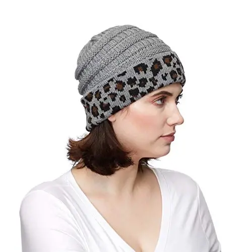 C.C Trendy Warm Chunky Soft Stretch Cable Knit Beanie - 4