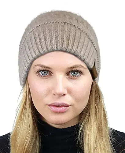C.C Trendy Warm Chunky Soft Stretch Cable Knit Beanie - 2