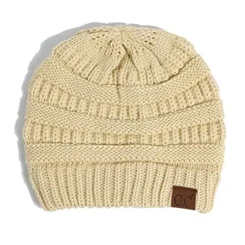 C.C Trendy Warm Chunky Soft Stretch Cable Knit Beanie - C.C (1)