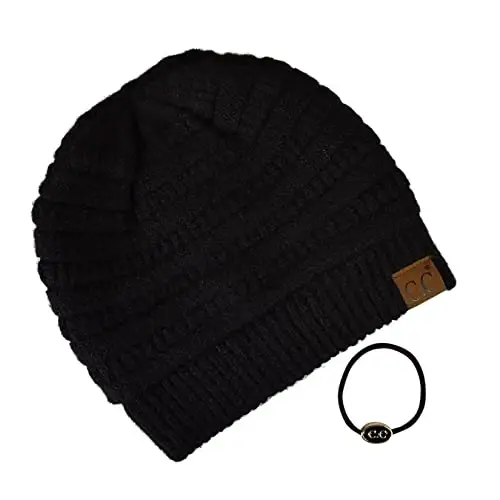 C.C Trendy Warm Chunky Soft Stretch Cable Knit Beanie - 3