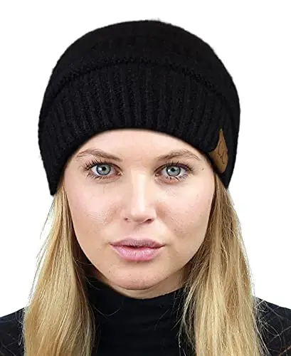 C.C Trendy Warm Chunky Soft Stretch Cable Knit Beanie 