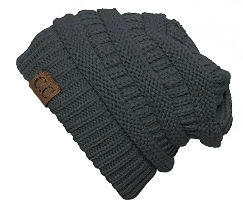 C.C Trendy Warm Chunky Soft Stretch Cable Knit Beanie 