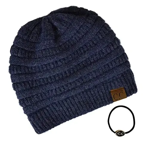 C.C Trendy Warm Chunky Soft Stretch Cable Knit Beanie - 3