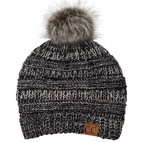 C.C Trendy Warm Chunky Soft Stretch Cable Knit Beanie 