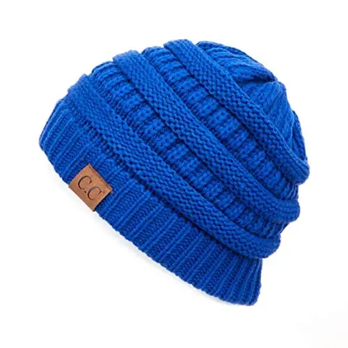 C.C Trendy Warm Chunky Soft Stretch Cable Knit Beanie 