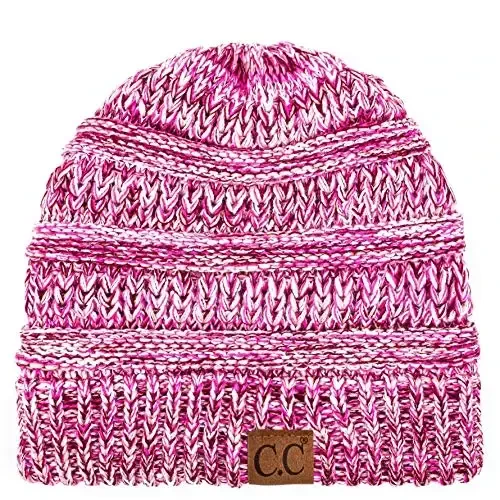 C.C Trendy Warm Chunky Soft Stretch Cable Knit Beanie 