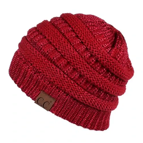 C.C Trendy Warm Chunky Soft Stretch Cable Knit Beanie 