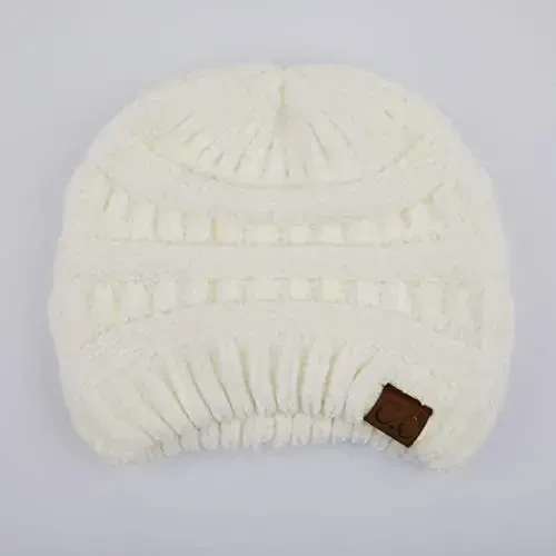 C.C Trendy Warm Chunky Soft Stretch Cable Knit Beanie - 2