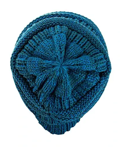 C.C Trendy Warm Chunky Soft Stretch Cable Knit Beanie - 4