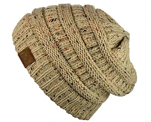 C.C Trendy Warm Chunky Soft Stretch Cable Knit Beanie - 3