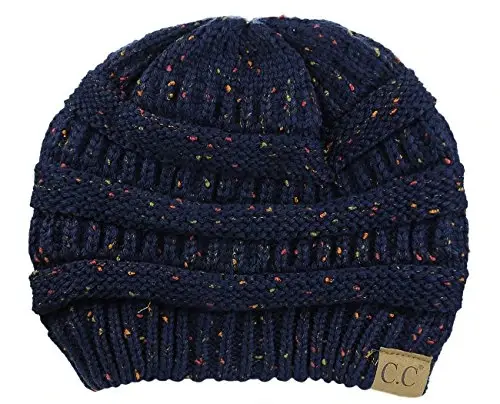 C.C Trendy Warm Chunky Soft Stretch Cable Knit Beanie - C.C