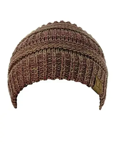C.C Trendy Warm Chunky Soft Stretch Cable Knit Beanie 