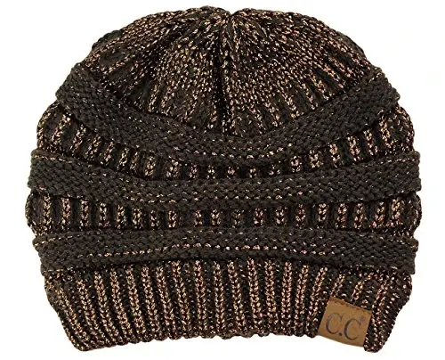 C.C Trendy Warm Chunky Soft Stretch Cable Knit Beanie 