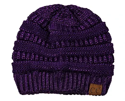 C.C Trendy Warm Chunky Soft Stretch Cable Knit Beanie 