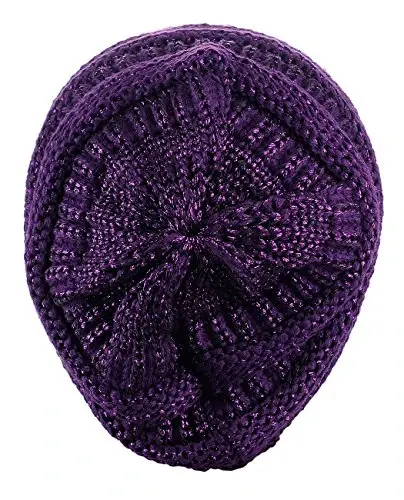 C.C Trendy Warm Chunky Soft Stretch Cable Knit Beanie - 4