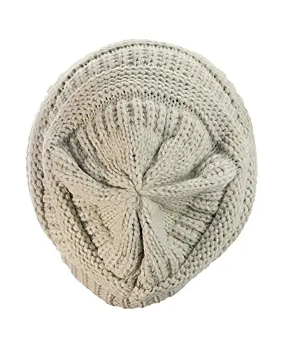 C.C Trendy Warm Chunky Soft Stretch Cable Knit Beanie - 3