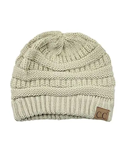 C.C Trendy Warm Chunky Soft Stretch Cable Knit Beanie - 4