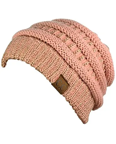 C.C Trendy Warm Chunky Soft Stretch Cable Knit Beanie - 3