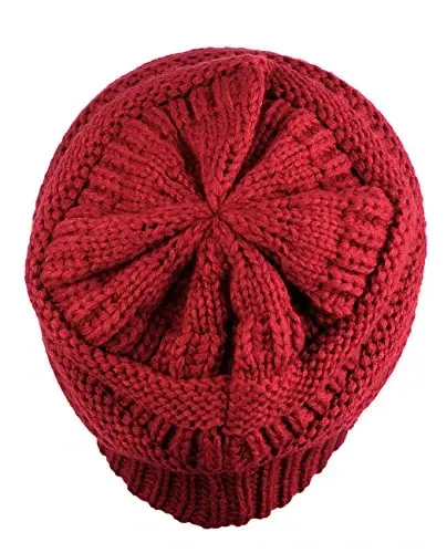 C.C Trendy Warm Chunky Soft Stretch Cable Knit Beanie - 4