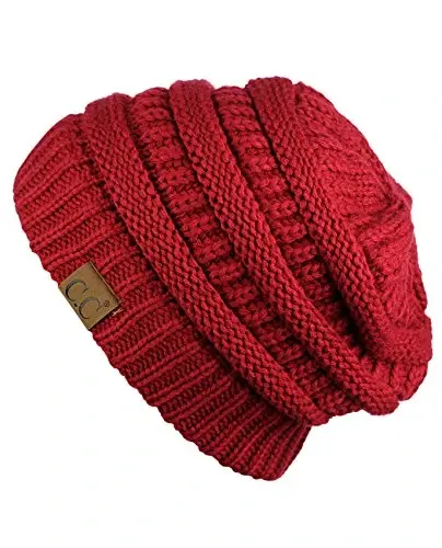 C.C Trendy Warm Chunky Soft Stretch Cable Knit Beanie - C.C (1)