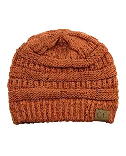 C.C Trendy Warm Chunky Soft Stretch Cable Knit Beanie - C.C