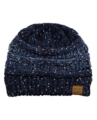 C.C Trendy Warm Chunky Soft Stretch Cable Knit Beanie - 1