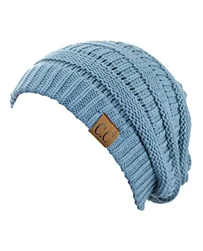 C.C Trendy Warm Chunky Soft Stretch Cable Knit Beanie - 2