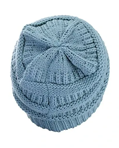C.C Trendy Warm Chunky Soft Stretch Cable Knit Beanie - 3