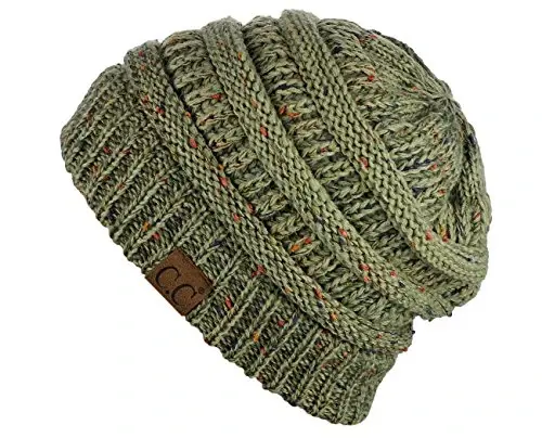 C.C Trendy Warm Chunky Soft Stretch Cable Knit Beanie - 2
