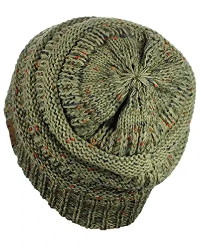 C.C Trendy Warm Chunky Soft Stretch Cable Knit Beanie - 4