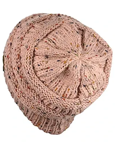 C.C Trendy Warm Chunky Soft Stretch Cable Knit Beanie - 4