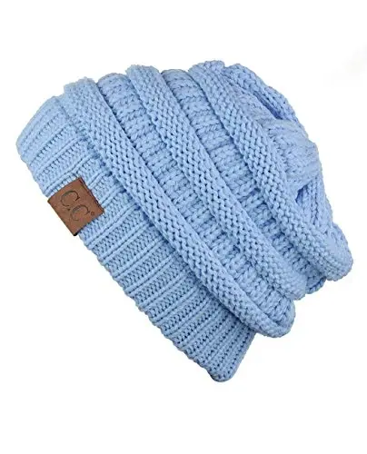 C.C Trendy Warm Chunky Soft Stretch Cable Knit Beanie - 2